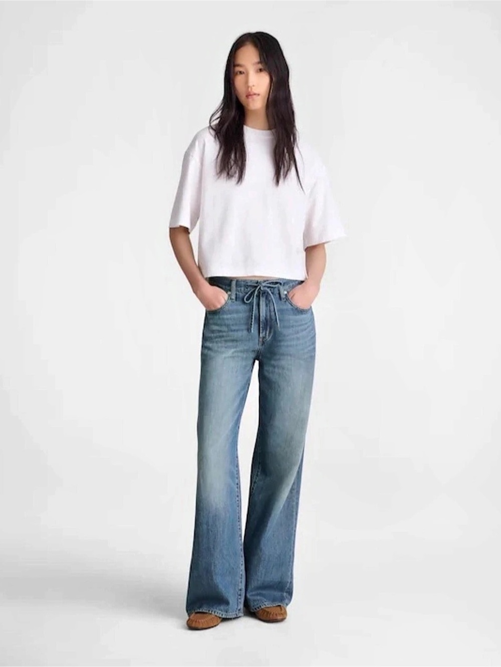 MADEWELL • NWT The Ultimate Wide-Leg Jean in Airy Denim size 31 NZ049